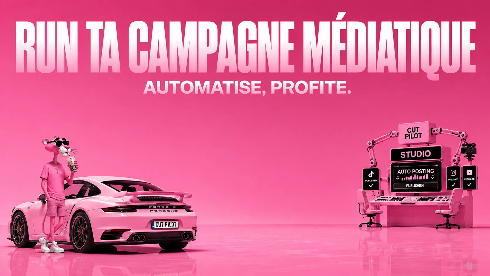 CutPilot — run ta campagne médiatique. Automatise, profite.